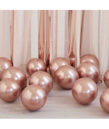 Ballons de baudruches rose gold