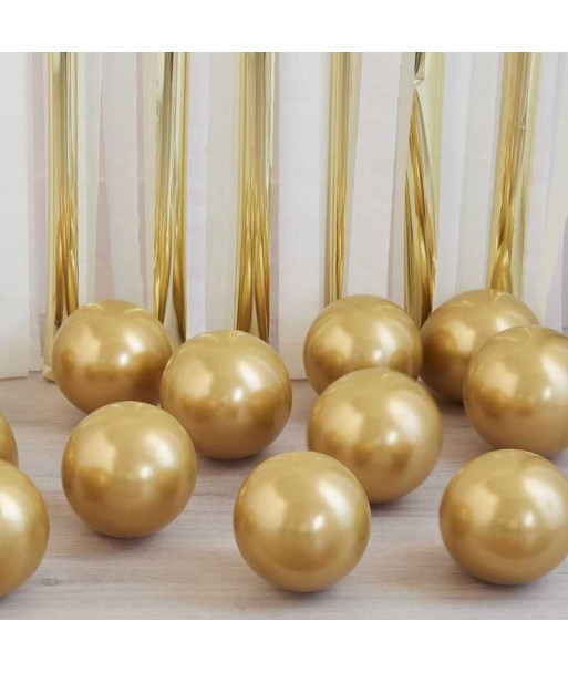 Ballons de baudruches dorés