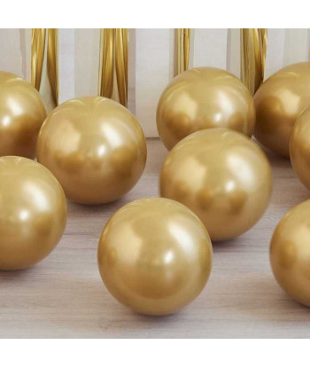 Ballons de baudruches dorés