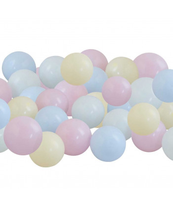 Ballons de baudruches pastels x40
