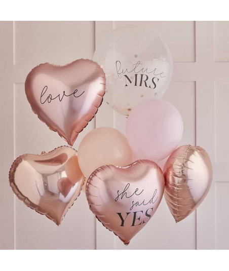 Bouquet de ballons EVJF - rose gold