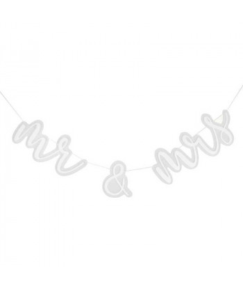 Guirlande Mr & Mrs en plexiglas