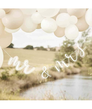 Guirlande Mr & Mrs en plexiglas