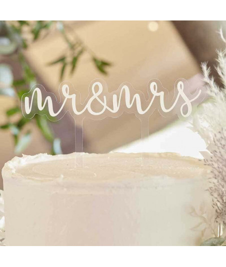 Cake topper pour mariage en plexiglas