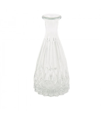 Vase en verre transparent
