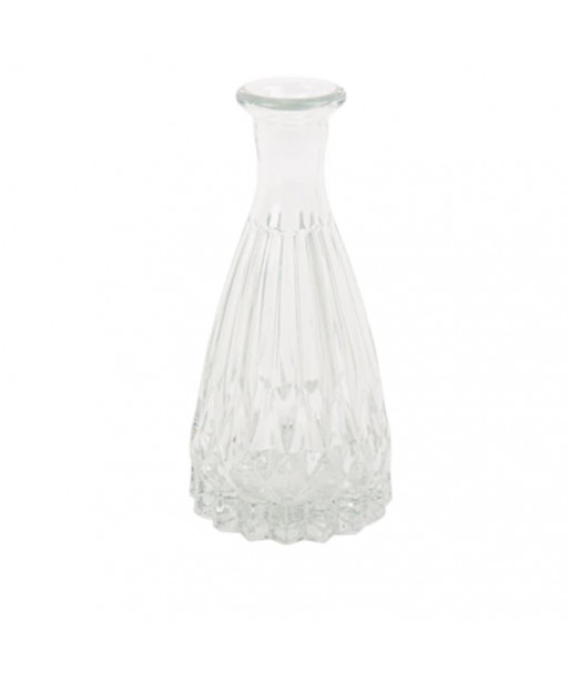 Vase en verre transparent