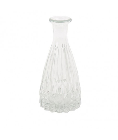 Vase en verre transparent