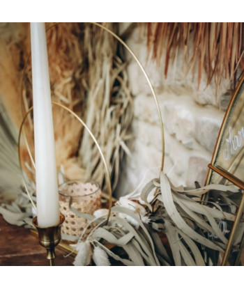 photophore en verre en cannage naturel