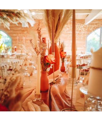 Bougeoir moderne or doré