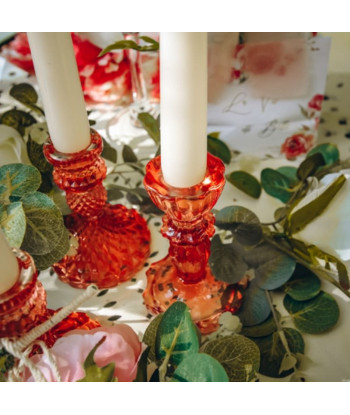 Bougeoir rococo terracotta