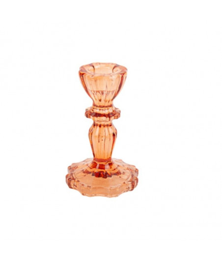 Bougeoir rococo terracotta