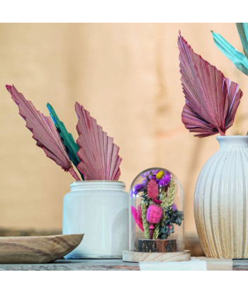 Fleurs séchées palmier rose palm spear
