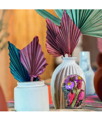 Fleurs séchées palmier rose palm spear