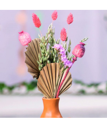 Bouquet de palmiers arrondies crème