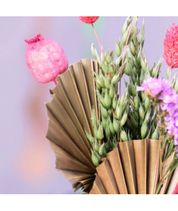 Bouquet de palmiers arrondies crème