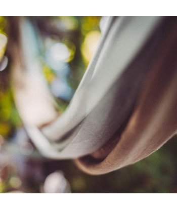 Chemin de table en mousseline sauge