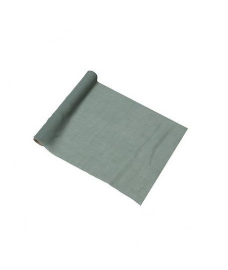 Chemin de table en mousseline sauge