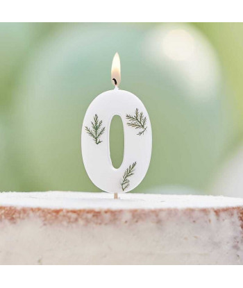 Bougie d'anniversaire numéro