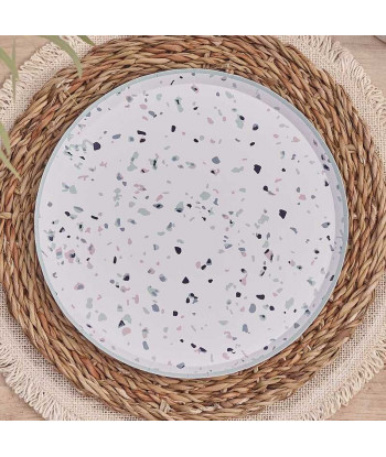 Assiettes imprimé Terrazzo