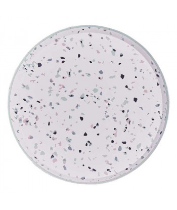Assiettes imprimé Terrazzo