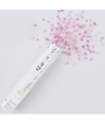 Canon à confettis gender reveal - rose