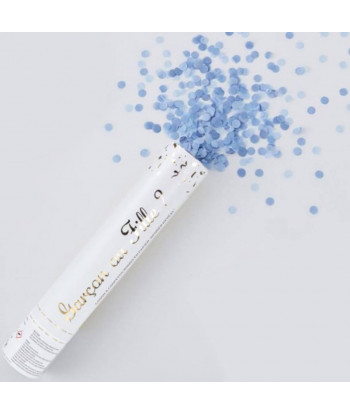 Canon à confettis gender reveal - bleu