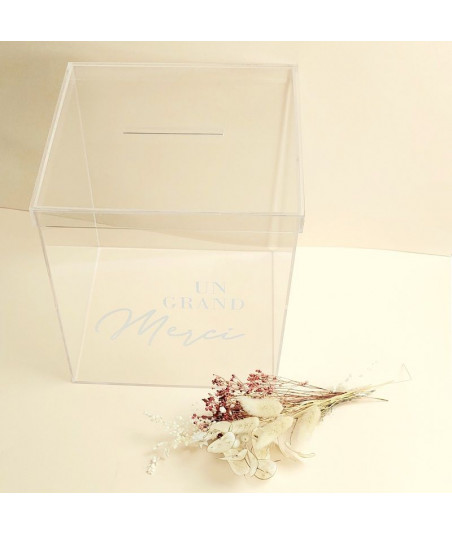 Urne transparente personnalisable