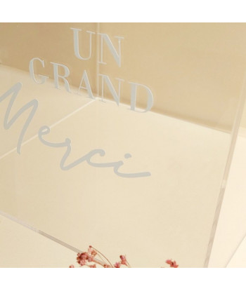 Urne transparente personnalisable