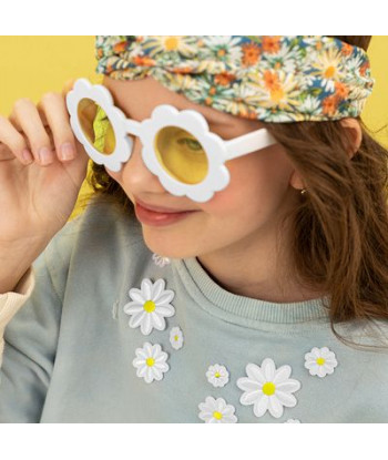Lunettes EVJF de soleil pâquerettes