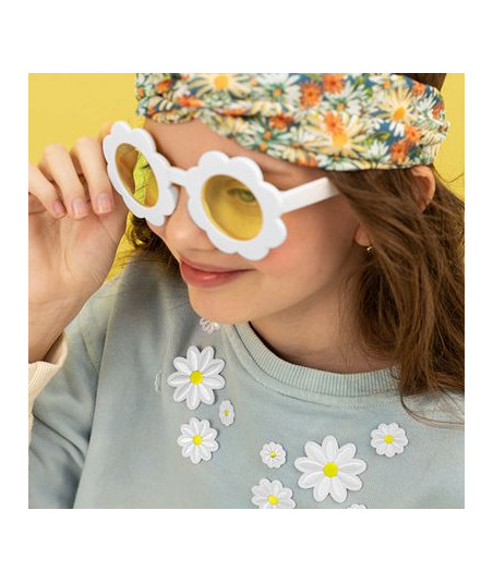 Lunettes EVJF de soleil pâquerettes