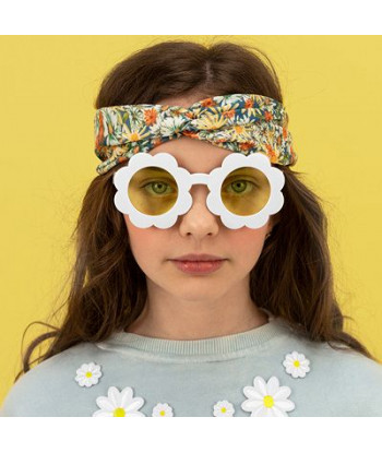 Lunettes EVJF de soleil pâquerettes