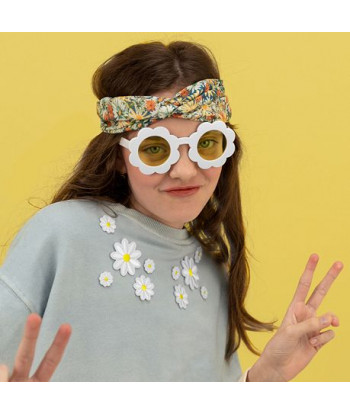 Lunettes EVJF de soleil pâquerettes