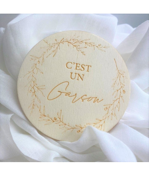 Médaillon annonce sexe - garçon