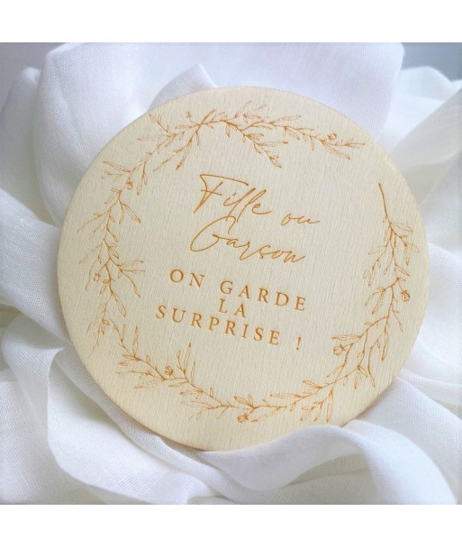 Médaillon annonce sexe - surprise