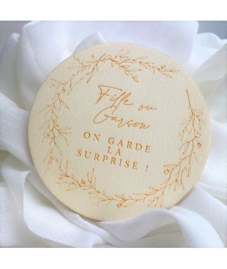 Médaillon annonce sexe - surprise