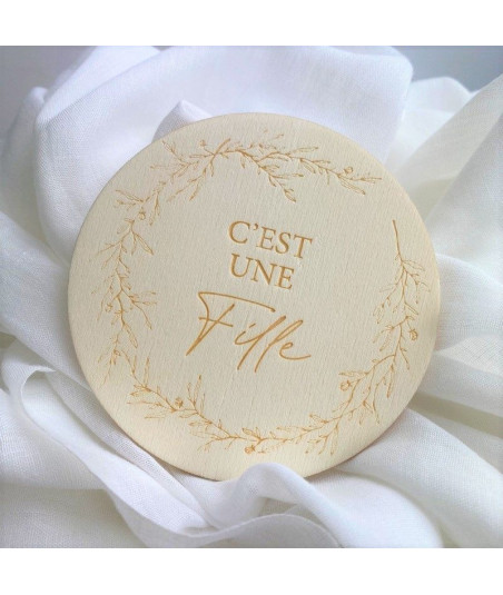 Médaillon annonce sexe - fille