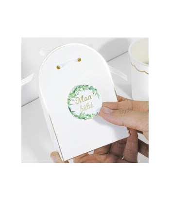 Stickers premier anniversaire botanique et or 1 an bébé