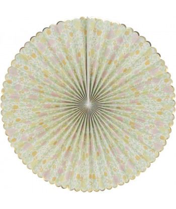 Rosaces fleurs liberty rose, jaune et or x3