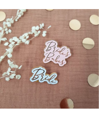 Pin's badge pour EVJF "bride's babes" pour les copines de la mariée
