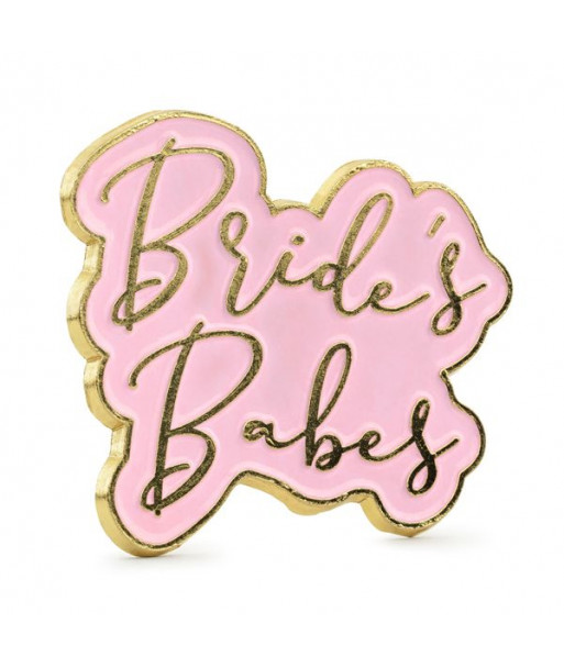 Pin's badge pour EVJF "bride's babes" pour les copines de la mariée