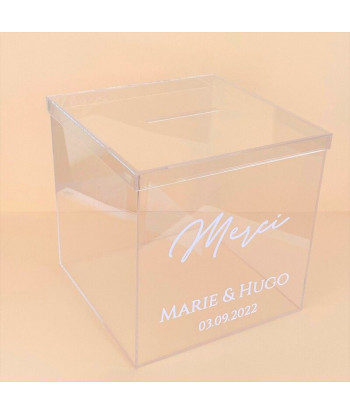 Urne transparente personnalisable