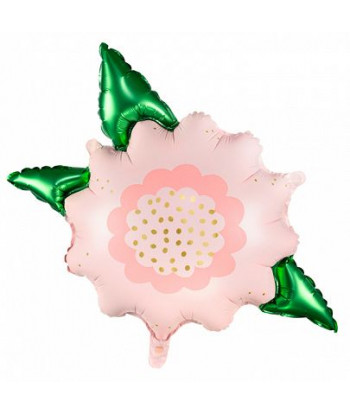 Ballon fleurs géante rose