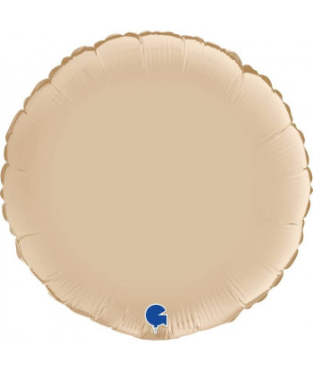 Ballon rond - satin crème