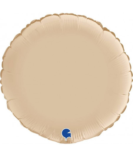 Ballon rond - satin crème