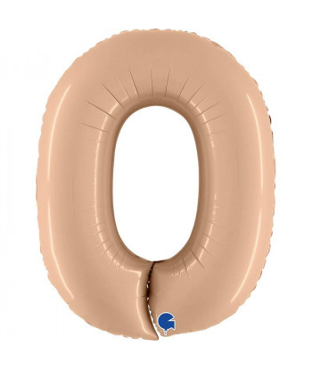 Chiffre ballon géant - nude (0 à 9)