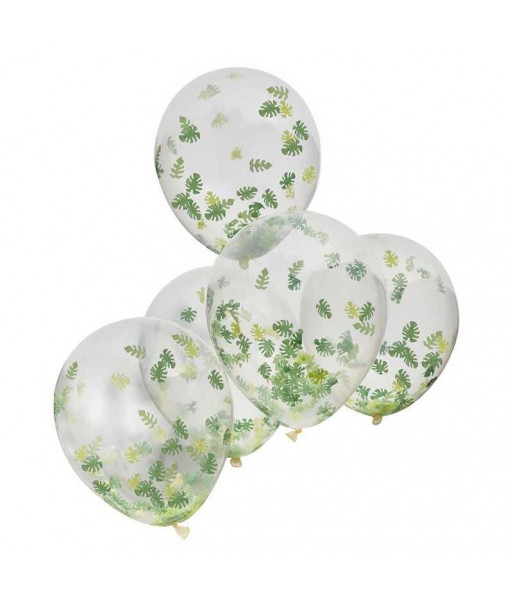 Lot de ballons confettis de la jungle