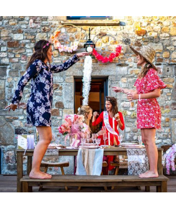 Kit de 4 écharpes EVJF et 1 bride to be fleuries