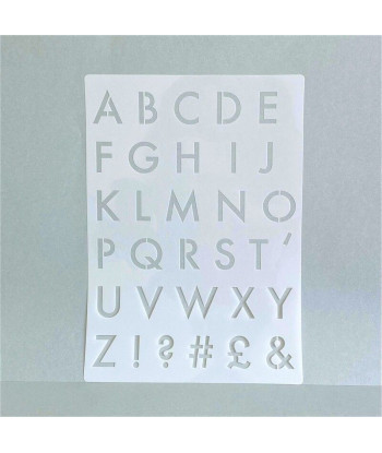 Pochoirs pour chiffres et lettres d'anniversaire