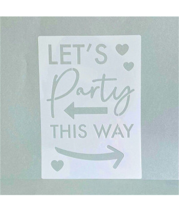 Pochoirs pour chiffres et lettres d'anniversaire