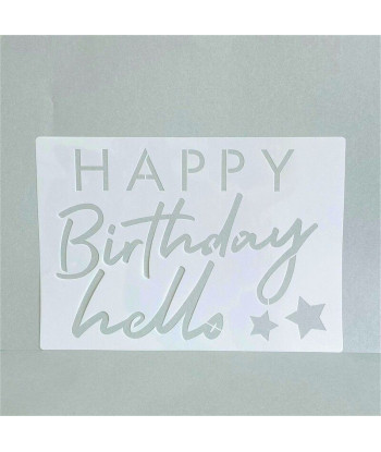 Pochoirs pour chiffres et lettres d'anniversaire